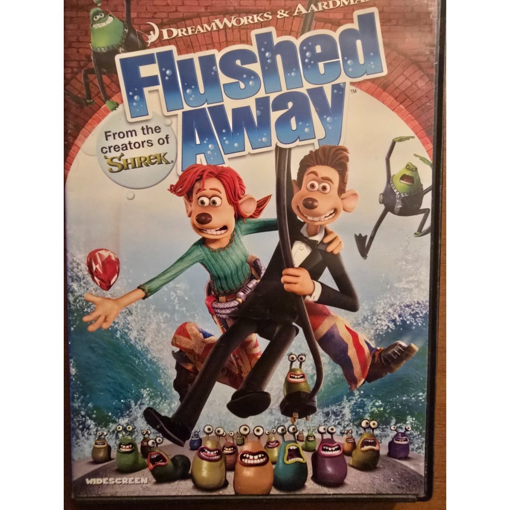 Flushed Away (DVD, 2006), Family Animation, Excellent Condition‎